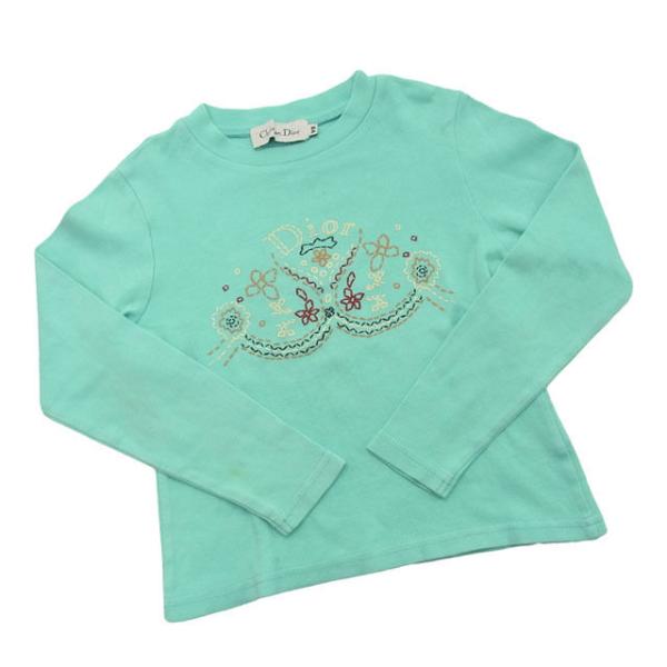 ■管理番号：F1739【商品説明】クリスチャン・ディオール【Christian Dior】の 「キッズサイズ8A（8才）」 プリントカットソーです♪◆ランク 【6】【6】通常の使用感があるお品物【状態】汚れ　シミ　シワ　など使用感があります...