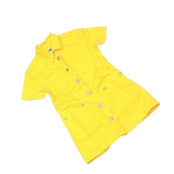 ラスト1点 ヤング ヴェルサーチ ワンピース シャツワンピ キッズ6サイズ メドゥーサボタン Young Versace 中古 H796 ブランドデポtokyo 通販 Yahoo ショッピング