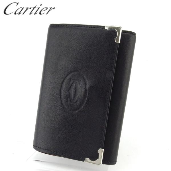 激安価格と即納で通信販売 カルティエ キーケース 6連キーケース 札入れ付き メンズ カボション Cartier 中古