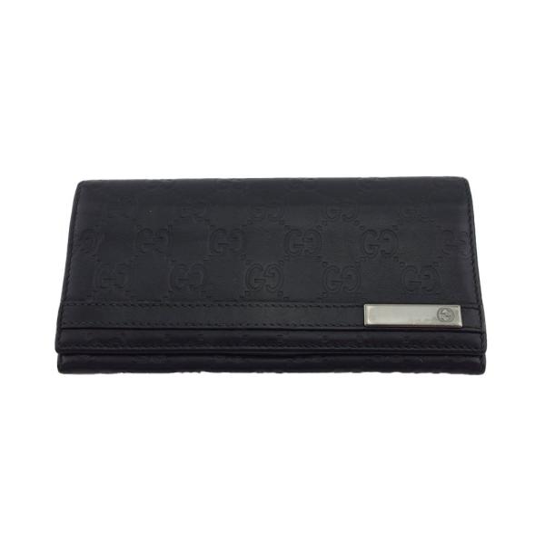 ✨極美品✨グッチ　シマレザー　長財布　GGシルバー金具　233025 ブラック GUCCI 【30％OFFクーポン】グッチ 長財布 グッチシマ ブラック