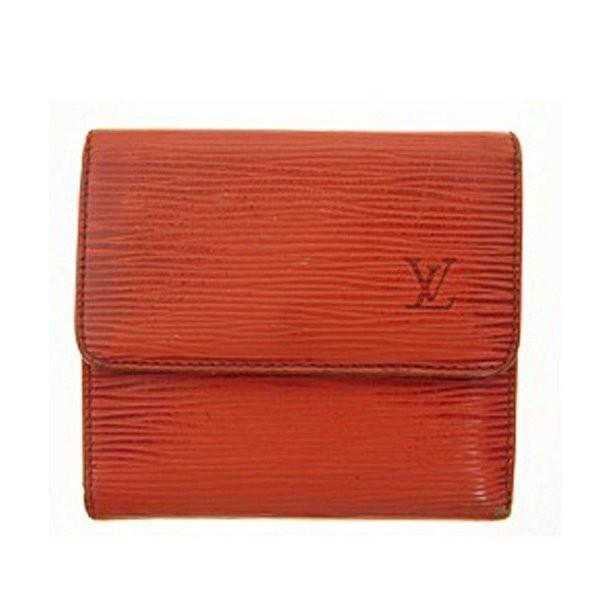LOUIS VUITTON ルイヴィトン Wホック財布 レディース エピ レッド 中古 
