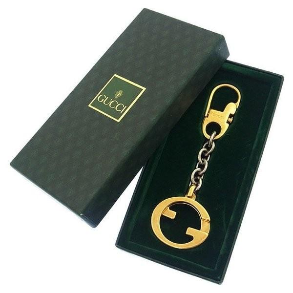 グッチ キーホルダー キーリング レディース ヴィンテージ ダブルG ゴールド×シルバー 中古 グッチ キーホルダー キーリング レディース ヴィンテージ ダブルG ゴールド×シルバー 中古