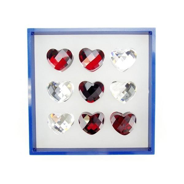 スワロフスキー 祝開店大放出セール開催中 ゲーム 置物 インテリア ギフト ハートクリスタル ハートストーンセット Swarovski 中古