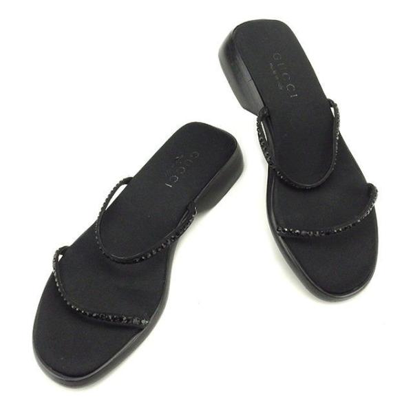 GUCCI グッチ サンダル #34 1/2C レディース ラインストーン GUCCI グッチ サンダル #34 1/2C レディース ラインストーン