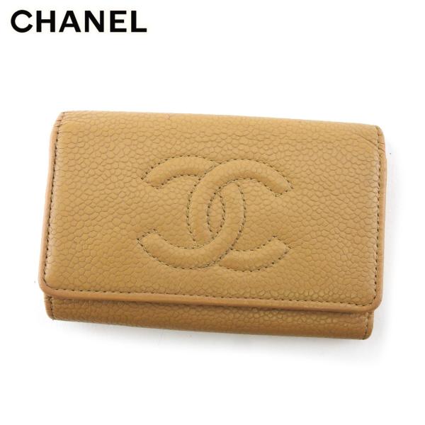 【X'masセール★30%OFF】シャネル CHANEL キーケースココマーク オールドシャネル ベージュ ゴールド レディース 中古 CHANEL（シャネル） 【初売りSALE☆30%OFF】シャネル キーケース