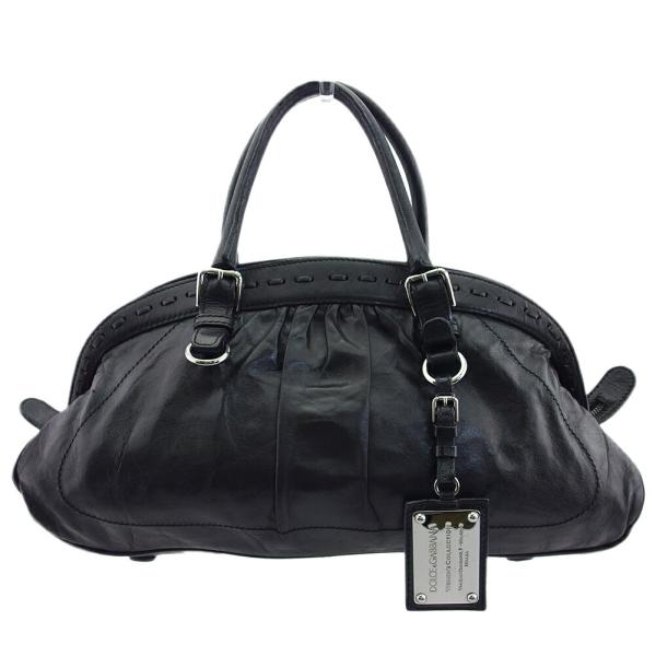 【30％OFF★5連休タイムセール】ドルチェ&amp;ガッバーナ ハンドバッグ ボストン バッグ レディース MISS ROMANTIQUE ドルガバ ギャザー DOLCE&amp;GABBANA 中古