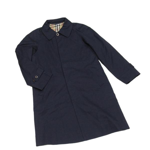 【BIGお買い物ラリー★30%OFFセール中】バーバリー BURBERRY トレンチコートステンカラー ♯キッズ120Aサイズ ネイビー コットン レディース 中古 BURBERRY（バーバリー） 【初売りSALE☆30%OFF】バーバリー トレンチ