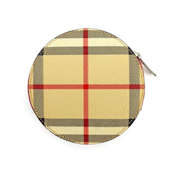 バーバリー コインケース 小銭入れ ラウンドフォルム Burberry 中古 ノバチェック 情熱セール