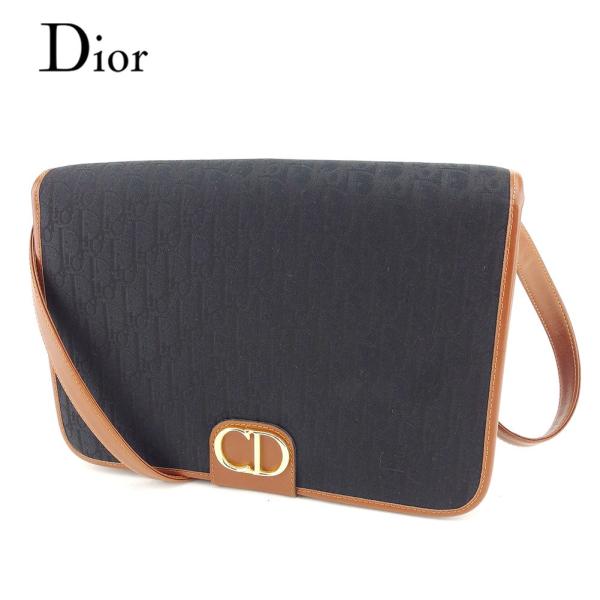 ディオール バーバリー Dior バッグ メンズ ショルダーバッグ トロッター ブラック ブラウン バッグ レディース メンズ 中古 Bag T7362 ブランドデポtokyo