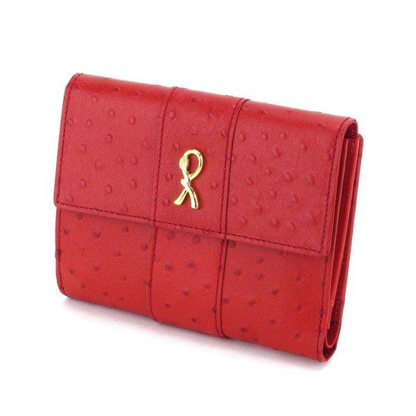 【X'masセール★30%OFF】ロベルタ・ディ・カメリーノ Roberta di Camerino 長財布Rマーク レッド×ゴールド レディース 中古 ROBERTA DI CAMERINO（ロベルタ・ディ・カメリーノ） 【新春セール☆30