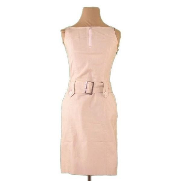 バーバリー 送料無料 一部地域を除く Burberry ワンピース ホース刺繍 36 シルバー レディース ベージュ 中古