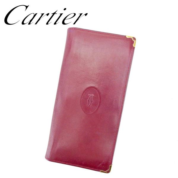 カルティエ Cartier 長財布 最新号掲載アイテム ファスナー付き 財布 レディース マストライン 人気 セール B1070 中古 メンズ