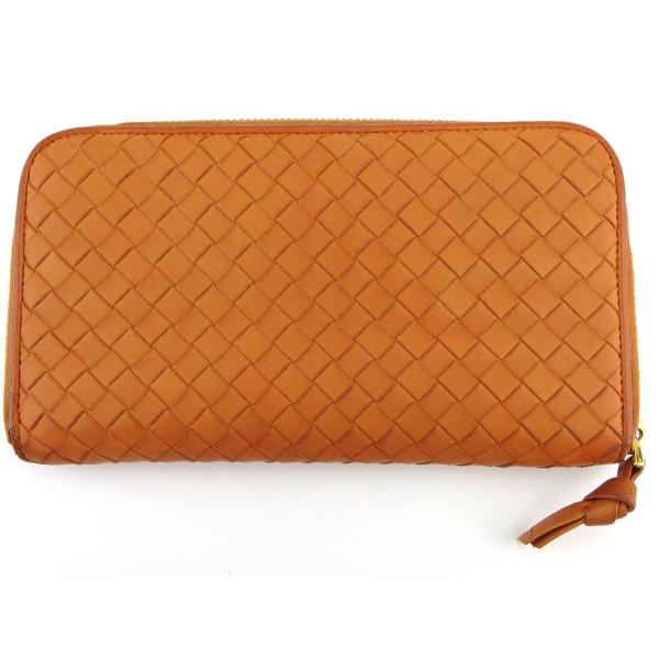 ボッテガ ヴェネタ 長財布 ラウンドファスナー 財布 レディース イントレチャート Bottega Veneta 中古 おしゃれ