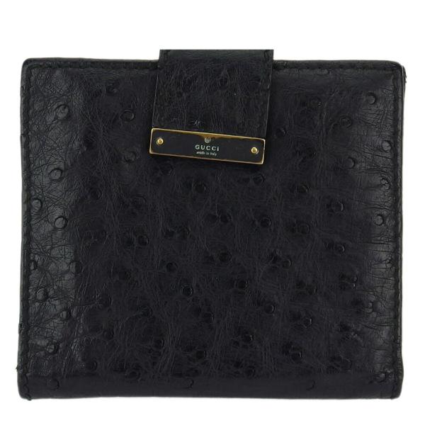 売れ筋ランキング グッチ Wホック財布 二つ折り 財布 レディース 中古 ｇｕｃｃｉ メンズ オーストリッチ
