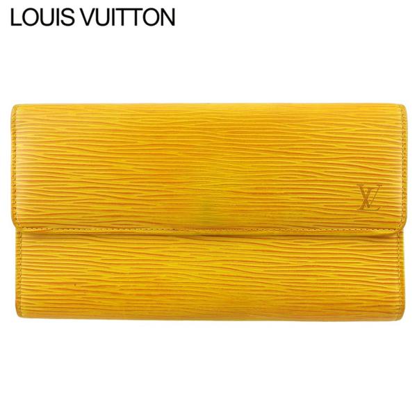 ルイ ヴィトン 長財布 三つ折り 財布 レディース メンズ エピ 日本メーカー新品 ポルトトレゾールインターナショナル M633 Vuitton 中古 Louis