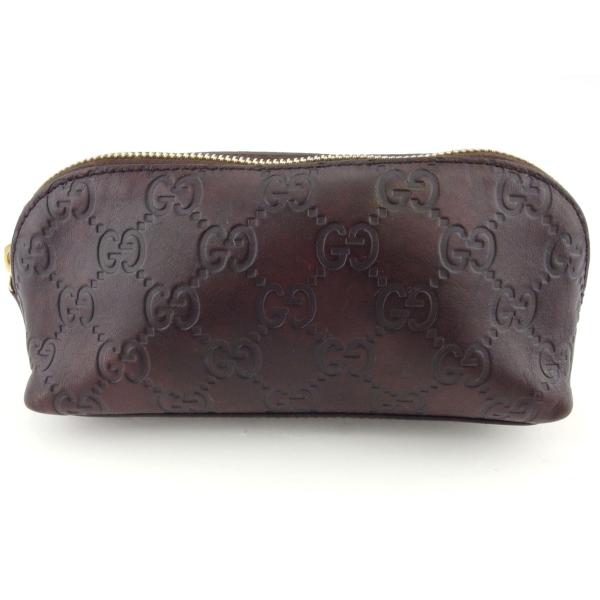 セール商品 グッチ ポーチ 化粧ポーチ レディース メンズ Gucci グッチシマ 中古