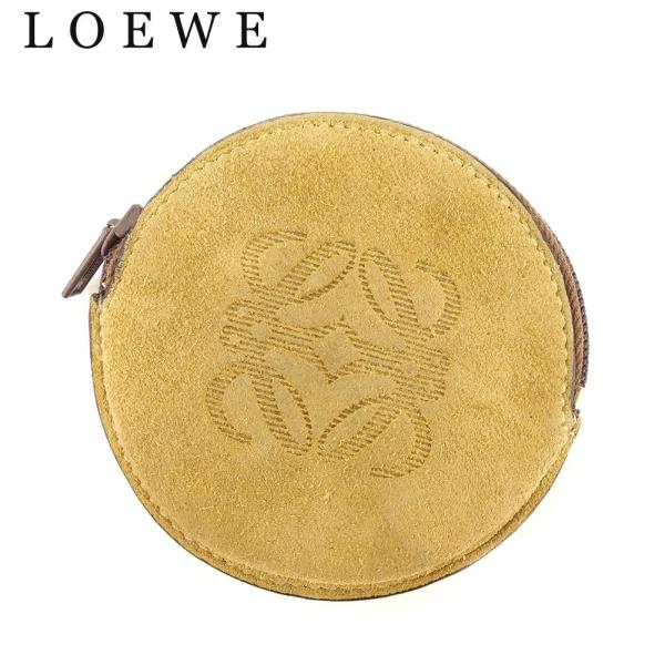 ロエベ 値下げ Loewe コインケース 小銭入れ レディース メンズ ラウンドフォルム 人気 セール F1341 アナグラム 中古
