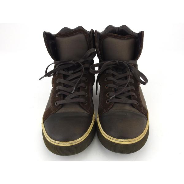 ランバン スニーカー 通信販売 シューズ 靴 メンズ 中古 7 異素材コンビ Lanvin ハイカット