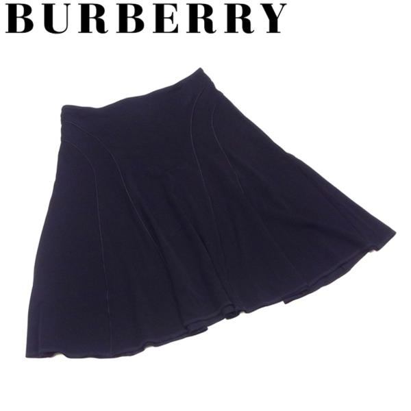 バーバリー Burberry スカート パイピング切替え ボトムス レディース 人気 G1362 中古 好評受付中 38サイズ セール フレアー