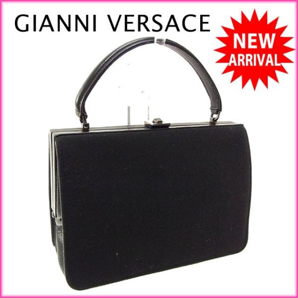 ヴェルサーチ Versace ハンドバッグ ミニサイズ レディース 海外限定 スクエアフォルム J9327 中古 メドゥーサ セール 良品