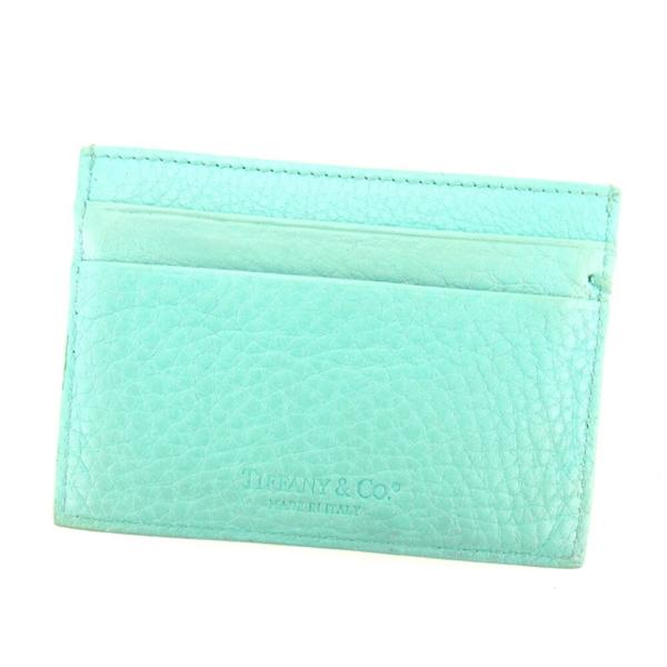 TIFFANY&Co. ティファニー カードケース 名刺入れ レディース ブルー 
