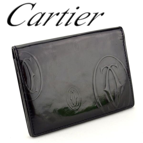カルティエ Cartier カードケース 半額 名刺入れ パスケース レディース 中古 メンズ L2655 セール 人気 ハッピーバースデー