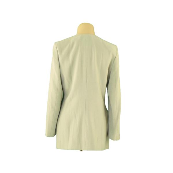 ジョルジオ アルマーニ Giorgio Armani ジャケット 3つボタン ノーカラー レディース 40サイズ 今ダケ送料無料 中古 アウター