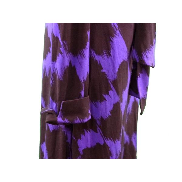 ダイアンフォンファステンバーグ ワンピース ラップドレス 8 いつでも送料無料 ブラック パープル レディース 中古