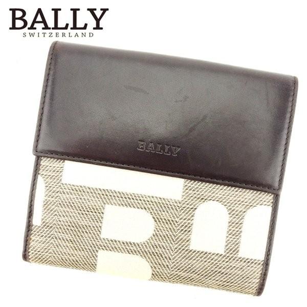 バリー Bally Wホック 財布 二つ折り Bモチーフ柄 再再販 レディース 人気 可 メンズ