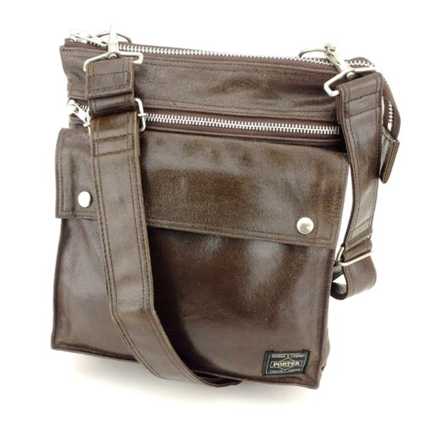 ポーター 低価格 Porter ショルダーバッグ 斜めがけショルダー バッグ 中古 ロゴ 吉田カバン メンズ