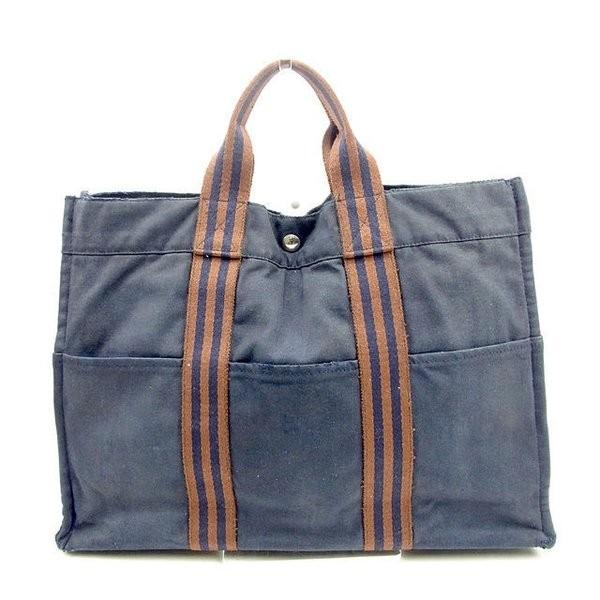 エルメス Hermes バッグ トートバッグ フールトゥ トートmm Bag ブラウン 格安 価格でご提供いたします レディース メンズ 中古 ネイビー