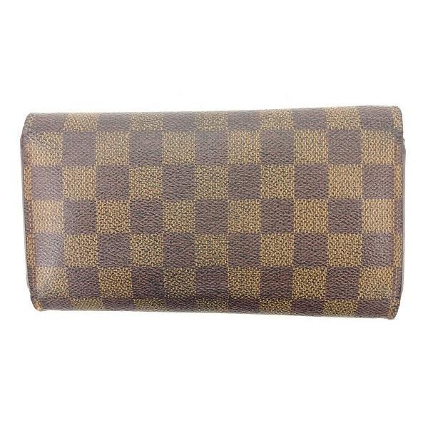 ルイ ヴィトン 長財布 財布 メンズ可 休日 ブラウン系 中古 エベヌ T1444