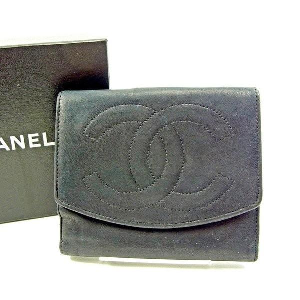 シャネル Chanel Wホック財布 二つ折り 財布 レディース ココマーク 可 メンズ 品質検査済