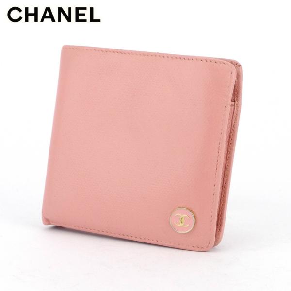 シャネル 二つ折り 財布 レディース 中古 安い 激安 プチプラ 高品質 オールドシャネル Chanel ココボタン