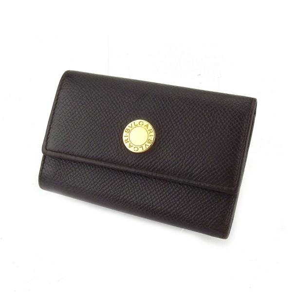 ブルガリ キーケース 6連キーケース レディース 美品 ロゴボタン 中古 Bvlgari メンズ