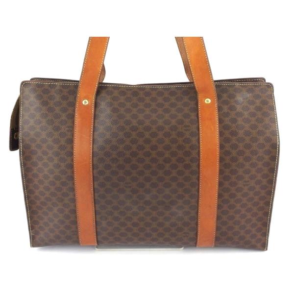 高評価 のセリーヌ トートバッグ トート ショルダーバッグ レディース メンズ マカダム Celine 中古 予約 の