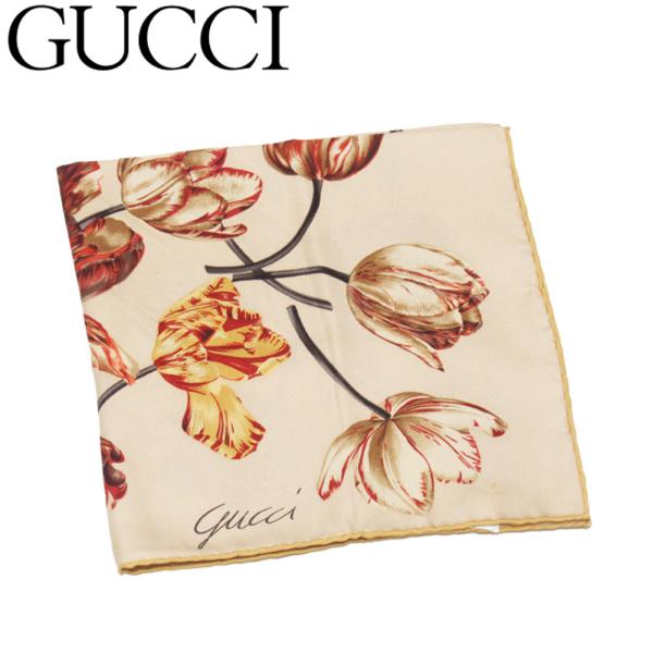 グッチ スカーフ ハンカチ レディース ミニスカーフ フラワー 花柄 Gucci 中古 Bosir Barcin Pl