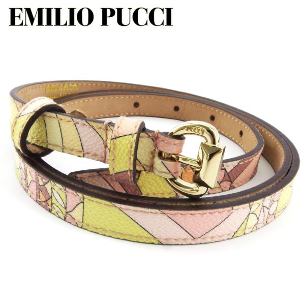 エミリオ プッチ 4年保証 ベルト 細ベルト レディース Lサイズ 柄 Pucci Emilio 中古