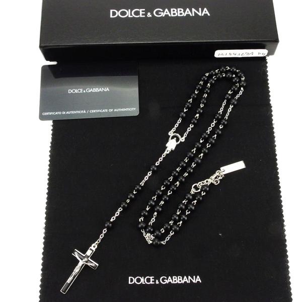ドルチェamp ガッバーナ Dolceamp Gabbana ネックレス ペンダント アクセサリー レディース メンズ ドルガバ 十字架 ロザリオ 入手困難 クロス 可 中古 T3847