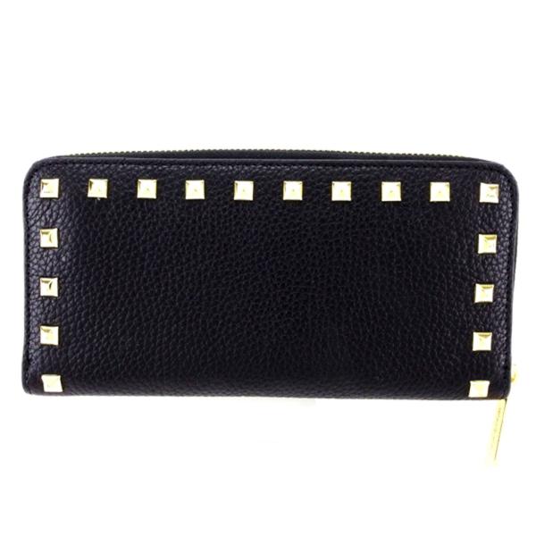 マイケルコース Michael Kors 財布 長財布 アウトレットセール 特集 スタッズ 黒 メンズ レディース ブラック 未使用品 中古