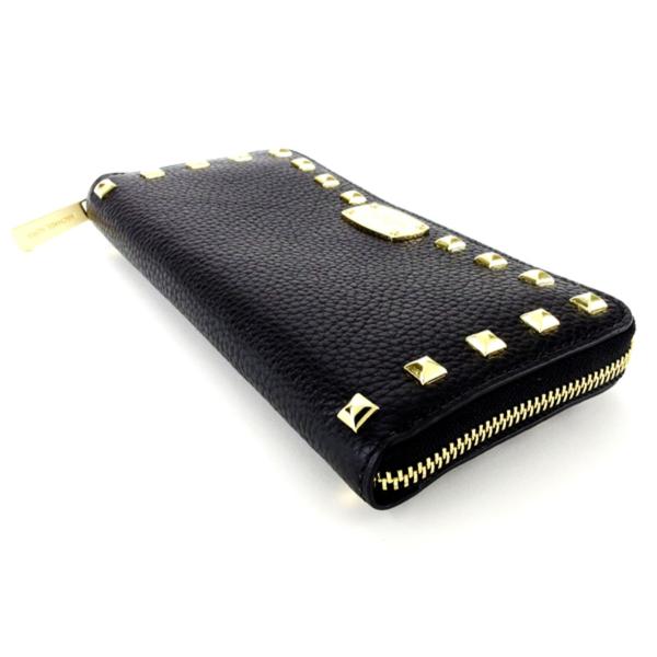 マイケルコース Michael Kors 財布 長財布 アウトレットセール 特集 スタッズ 黒 メンズ レディース ブラック 未使用品 中古