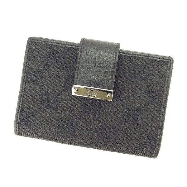 新作アイテム毎日更新 グッチ Gucci 名刺入れ Gg柄 レディース メンズ 中古 ブラック