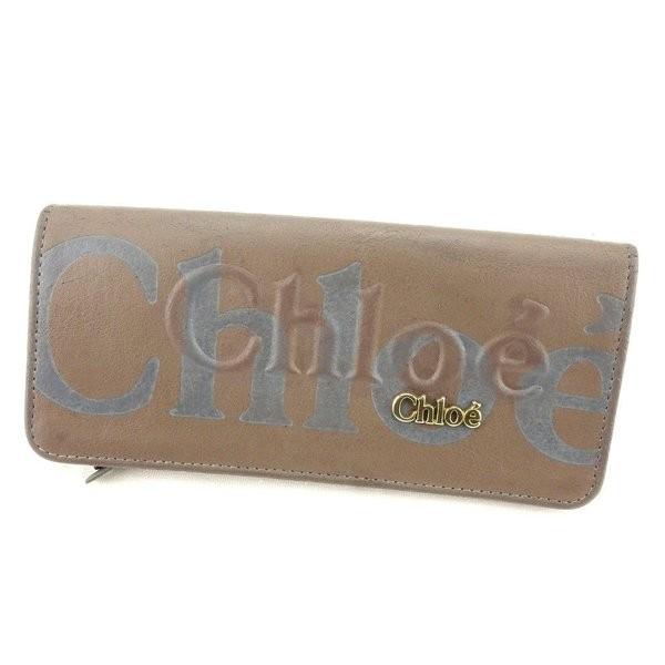 クロエ Chloe 財布 長財布 エクリプス ブラウン グレー ゴールド系 レディース メンズ 中古 Sofcoholidays Com