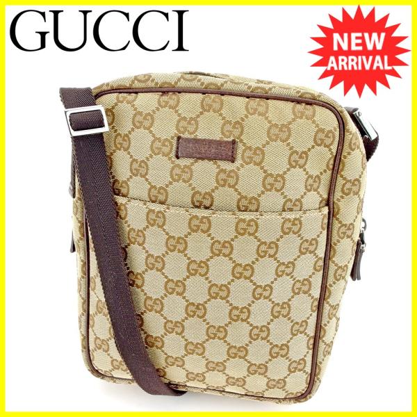 グッチ ショルダーバッグ 斜めがけショルダー バッグ レディース メンズ 可 ベージュ ブラウン シルバー 中古 T5548 Buyee 日本代购平台 产品购物网站大全 Buyee一站式代购 Bot Online