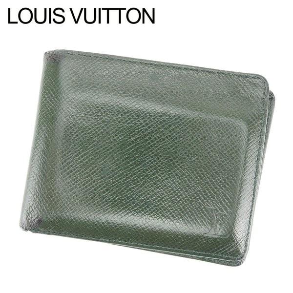 二つ折り タイガ Louis Vuitton ルイヴィトン T7443 Brand グリーン 中古 ディオール T7443 ルイヴィトン ポルトビエ9カルトクレディ カルティエ グリーン 札入れ メンズ Depot 最大80 オフ