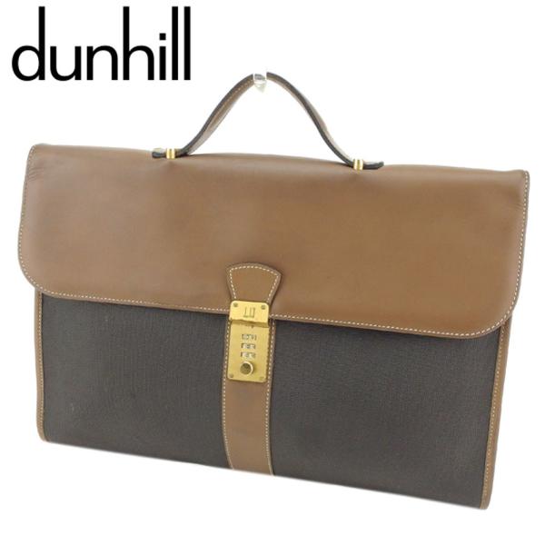 ダンヒル Dunhill ビジネスバッグ 引出物 ブリーフケース メンズ T8110 セール 人気 中古 ヘリンボーン