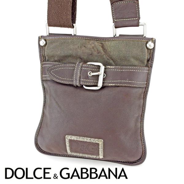 ドルチェamp ガッバーナ Dolceamp Gabbana ショルダーバッグ 斜めがけショルダー バッグ メンズ トレンド セール T9365 中古 ベルトデザイン 人気 ドルガバ