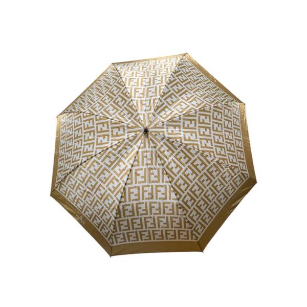 FENDI（フェンディ） 折り畳み傘 ズッカ 雨傘 傘 ベージュ レディース