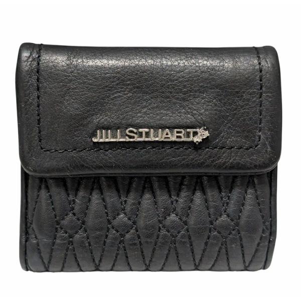 JILL STUART ジルスチュアート 二つ折り財布 がま口 ブラック 箱付き ジルスチュアート JILLSTUART 財布 口金二つ折り財布 がま口