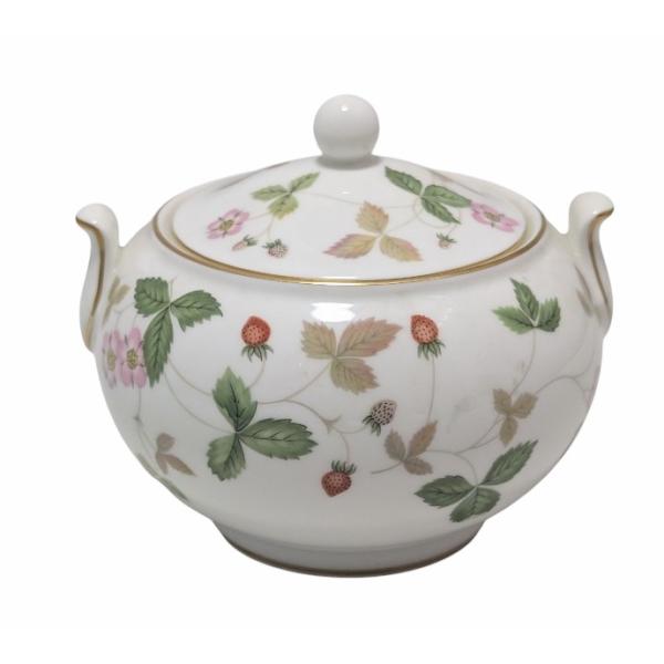 ブランド：ウェッジウッド商品名：シュガーポッド 付属品： なし原産国：イングランド サイズ：幅：115ｍｍ　奥行：110ｍｍ　高さ：90ｍｍ　口径67ｍｍ/深さ60ｍｍ カラー：ホワイト×ピンク×レッド×グリーン 素材：ボーンチャイナ  程...